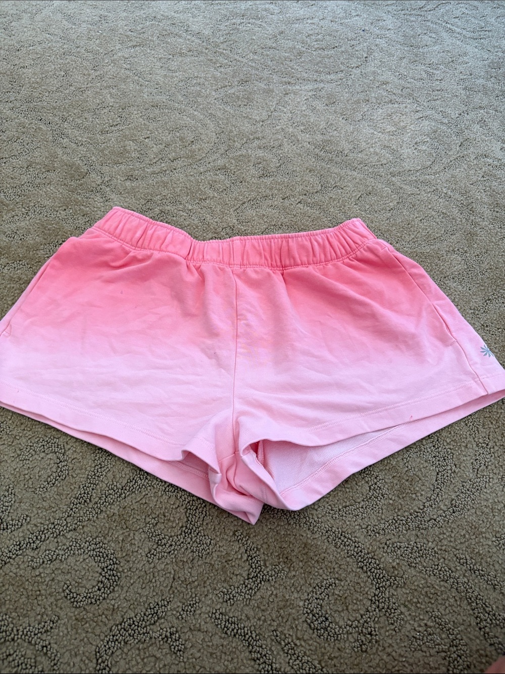 Athleta Girls Pink Ombre Athletic Shorts
